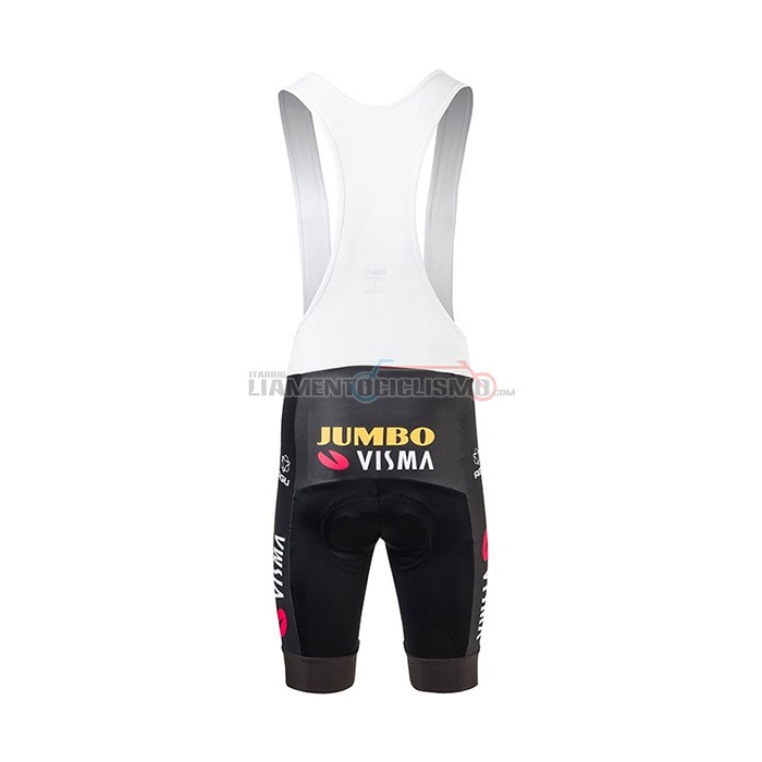 Abbigliamento Ciclismo Jumbo Visma Manica Corta 2021 Rosso
